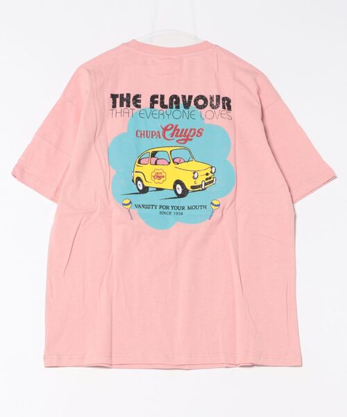 Chupa Chups両面ビッグプリントTシャツ　チュッパチャプス　袖プリント Chupa Chups両面ビッグプリントTシャツ チュッパチャプス 袖