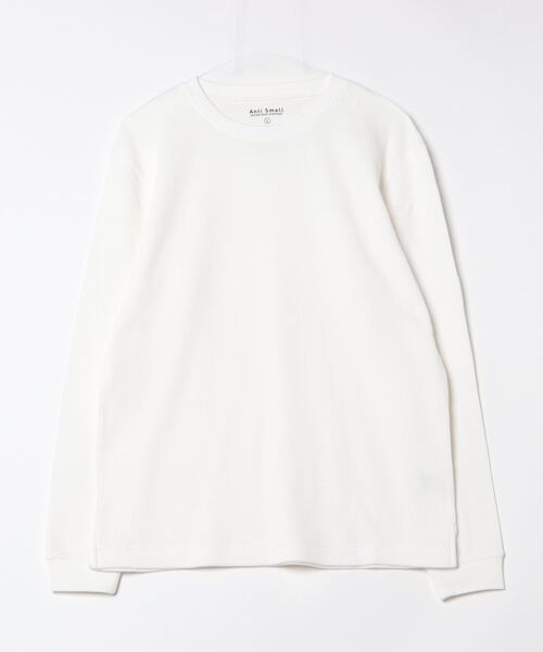 「NANO universe」 長袖Tシャツ M ホワイト メンズ