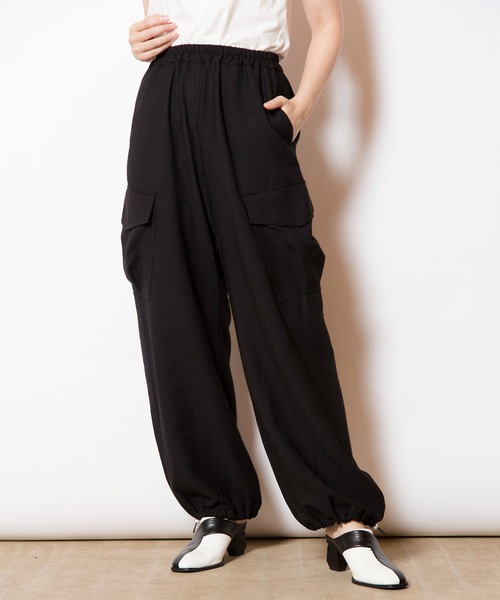 osmosis / ドロストヘムカーゴパンツ OSMOSIS パンツ ドロストヘムカーゴパンツ レディース