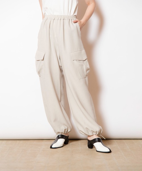 osmosis / ドロストヘムカーゴパンツ OSMOSIS パンツ ドロストヘムカーゴパンツ レディース