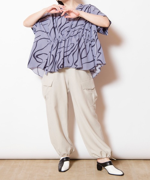 osmosis / ドロストヘムカーゴパンツ OSMOSIS パンツ ドロストヘムカーゴパンツ レディース