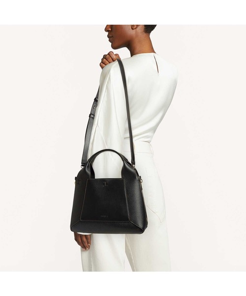 FURLA フルラ 2WAY ハンドバッグ ショルダーバッグ ブラック ホワイト FURLA 「FURLA」 2WAYバッグ ONE SIZE ブラック×ホワイト