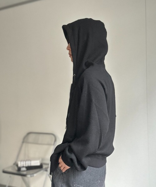 パーカー 「ユニセックス商品」ワッフルZIPパーカー メンズ レディース | CREARE -LINO- | 19