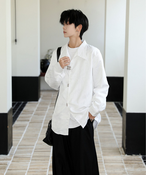 NEOS（KOKUYO） シャツ 「neos」ルーズシルエット デザイン ボタン