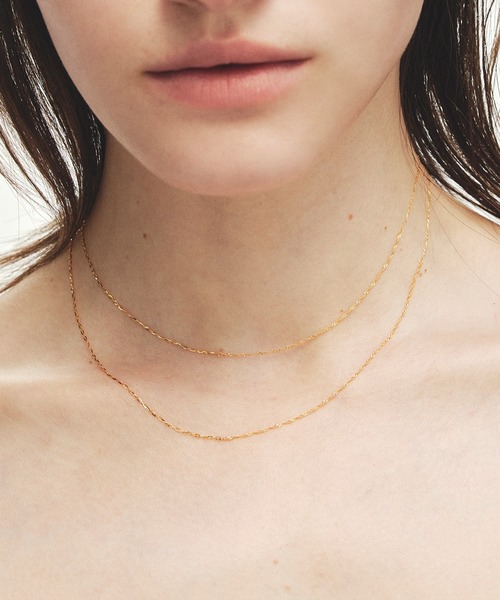 ネックレス 「les bon bon」K18 s.g.b classy necklace/エスジービー クラッシー ネックレス BOB754 レディー