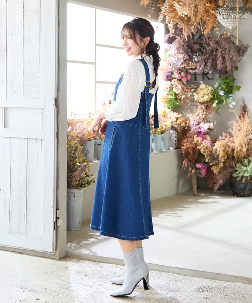 Rose Tiara（ローズティアラ） ジャンパースカート 「伸縮性」フレア