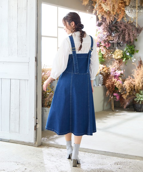 Rose Tiara（ローズティアラ） ジャンパースカート 「伸縮性」フレア