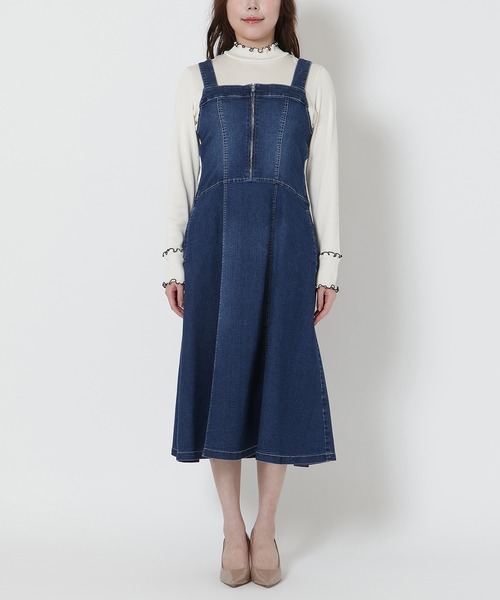 Rose Tiara（ローズティアラ） ジャンパースカート 「伸縮性」フレア