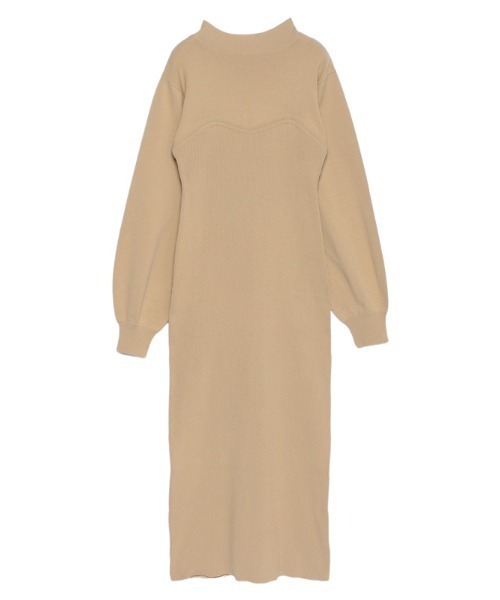 anuans（アニュアンス） ニットワンピース FREE ブラウン レディース