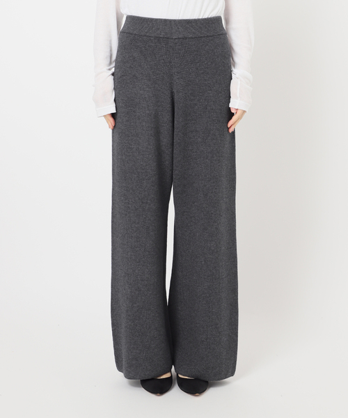 Spick＆Span（スピック アンド スパン） パンツ 片畦ニットパンツ