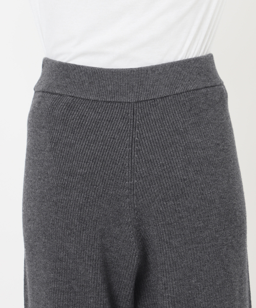 Spick＆Span（スピック アンド スパン） パンツ 片畦ニットパンツ