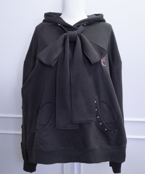 ReAmour パーカー リボンBIGパーカー レディース メンズ : ZOZOTOWN