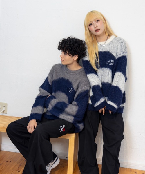 kaoyorinakami セーター ニット KUNE-KUNE KNIT / クネクネニット