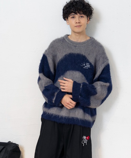 kaoyorinakami セーター ニット KUNE-KUNE KNIT / クネクネニット