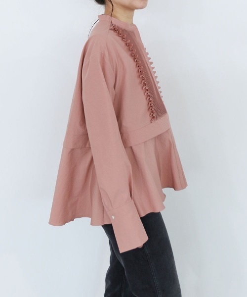Marilyn Moon（マリリンムーン） ブラウス シャツ tuck frill flare