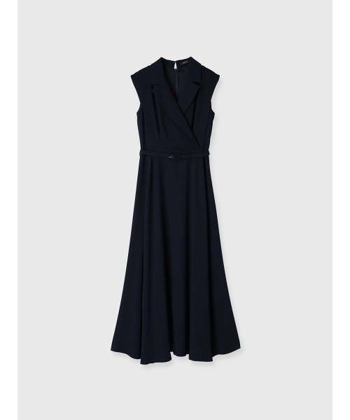 anuans ノースリーブロングワンピース ネイビー anuans（アニュアンス） ノースリーブワンピース MEDIUM ネイビー