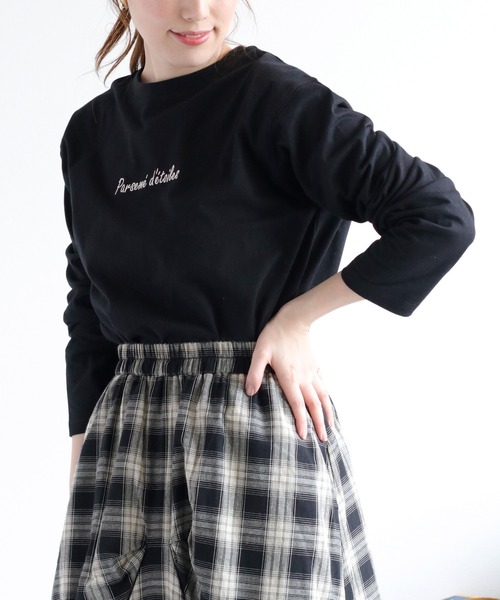 cepo（セポ） tシャツ 「前後2way」ロングスリーブロゴTee レディース