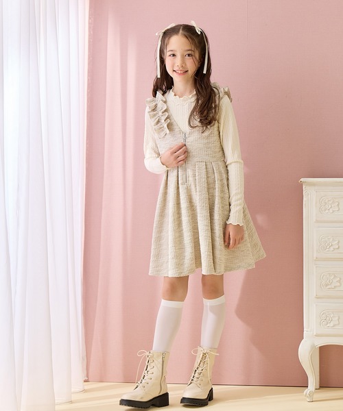 Amourire girl（アムリールガール） ワンピース カットツイード ハーフ