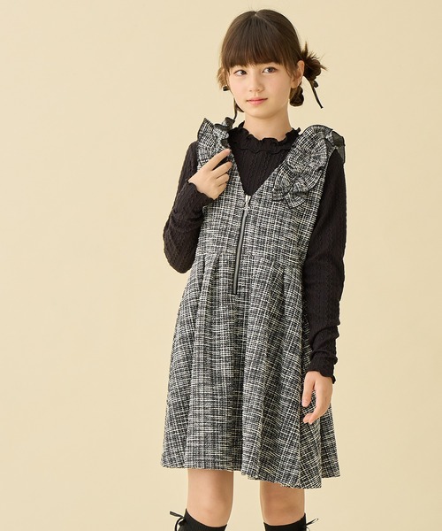 Amourire girl（アムリールガール） ワンピース カットツイード ハーフ