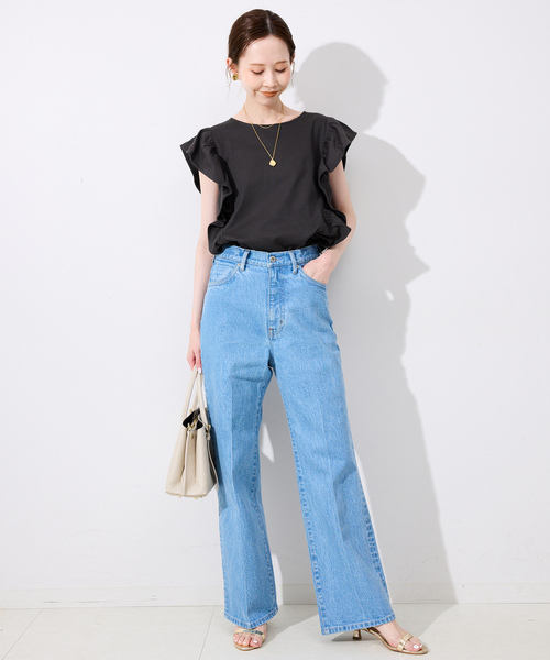 「SLOBE IENA」 ノースリーブトップス FREE チャコールグレー レディース_画像2