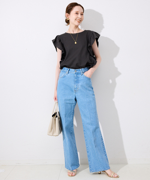 「SLOBE IENA」 ノースリーブトップス FREE チャコールグレー レディース_画像3