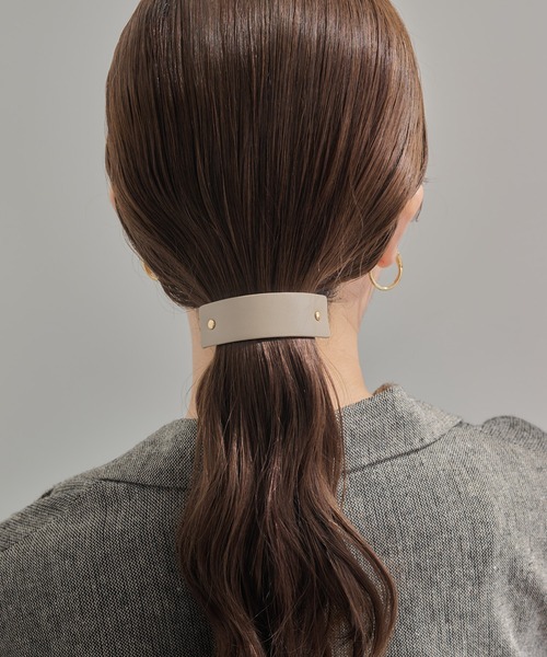 dee doo dah ヘアクリップ 「deedoodah」レザーライク オールフィット