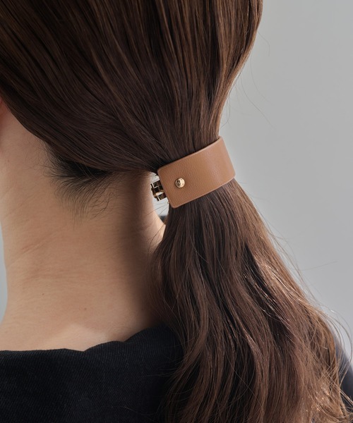 dee doo dah ヘアクリップ 「deedoodah」レザーライク オールフィット