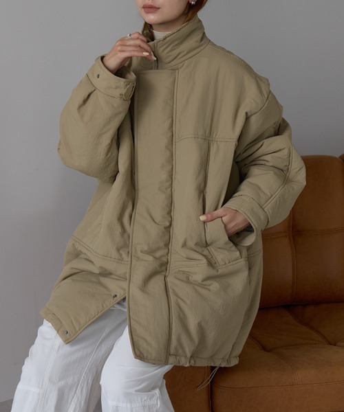 r.（アールドット） ミリタリージャケット モッズコート 中わた