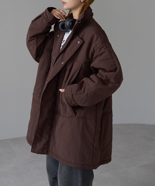 【美品】Rirandture Pコート　モカ Rirandture ダブル釦コート （モカピンク） -ファッション通販 FASHION