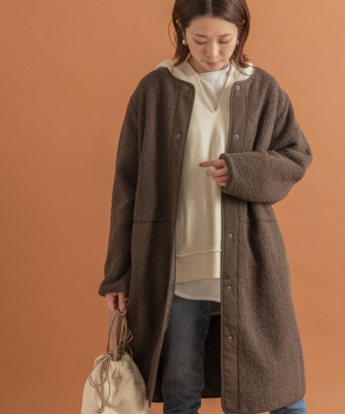 「URBAN RESEARCH Sonny Label」 ノーカラーコート FREE ブラック レディース_画像5