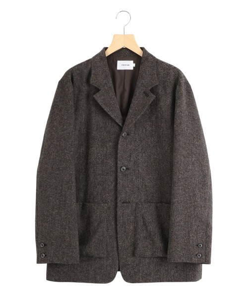 ジャケット テーラードジャケット PORT BY ARK / ポートバイアーク：British Tweed Jacket：PO18-JK01「COR」の画像