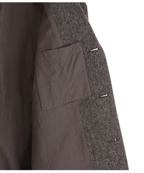 ジャケット テーラードジャケット PORT BY ARK / ポートバイアーク：British Tweed Jacket：PO18-JK01「COR」の画像