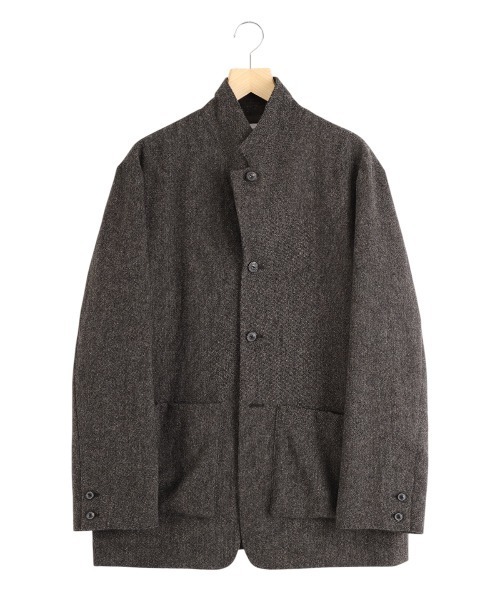 ジャケット テーラードジャケット PORT BY ARK / ポートバイアーク：British Tweed Jacket：PO18-JK01「COR」の画像