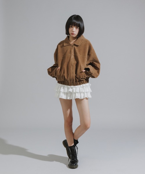 Chick ブルゾン アウター Faux Suede Basic Blouson / フェイク
