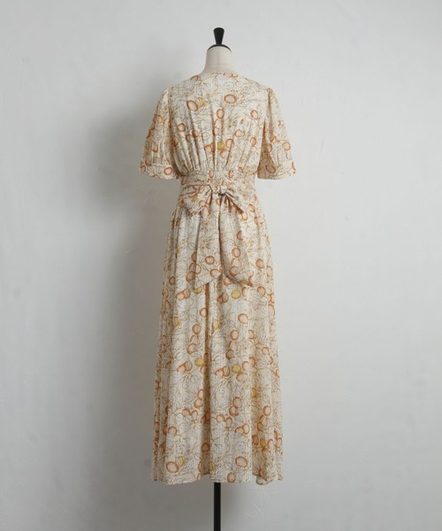 「tocco closet」 半袖ワンピース M オレンジ レディース_画像3