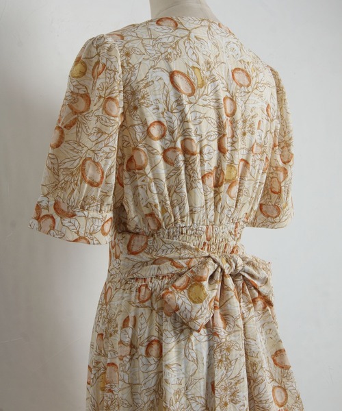 「tocco closet」 半袖ワンピース M オレンジ レディース_画像4