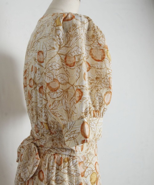 「tocco closet」 半袖ワンピース M オレンジ レディース_画像9