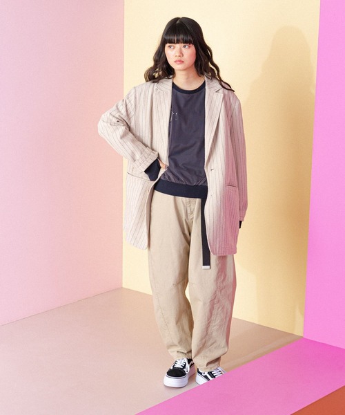 niko and…（ニコアンド） イージーパンツ LARGE グリーン レディース