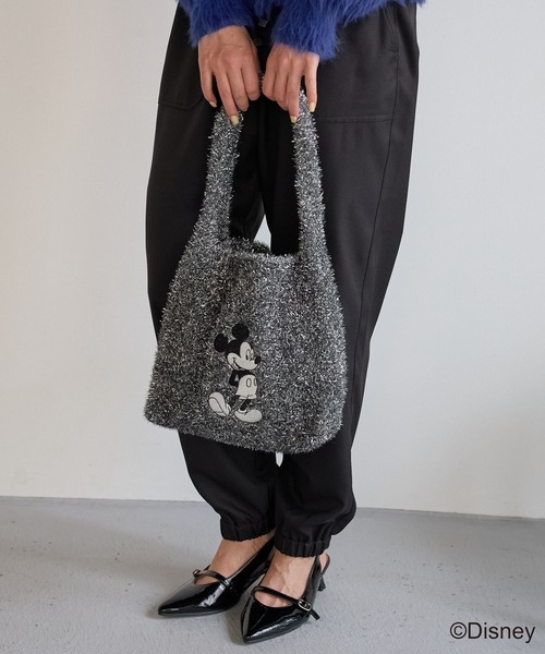 Disney（ディズニー） トートバッグ 「MICKEY(ミッキー)」ラメトート