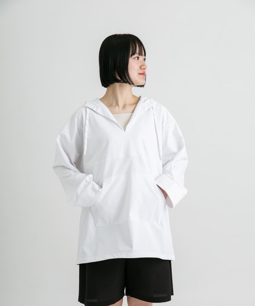 「EKAL」 プルオーバーパーカー ONE ブラック レディース_画像2