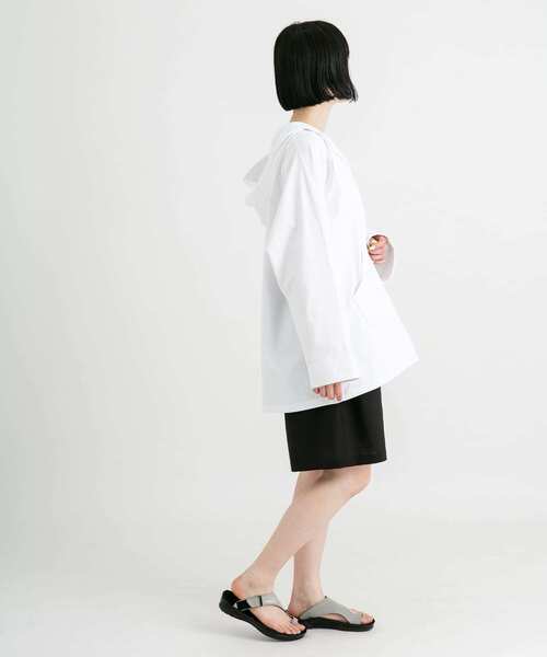 「EKAL」 プルオーバーパーカー ONE ブラック レディース_画像5