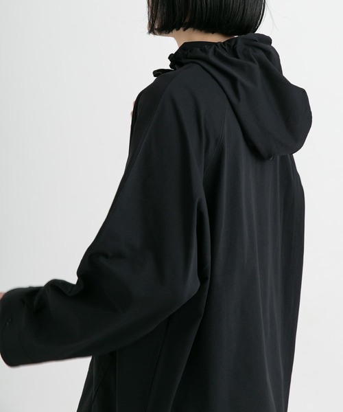 「EKAL」 プルオーバーパーカー ONE ブラック レディース_画像7