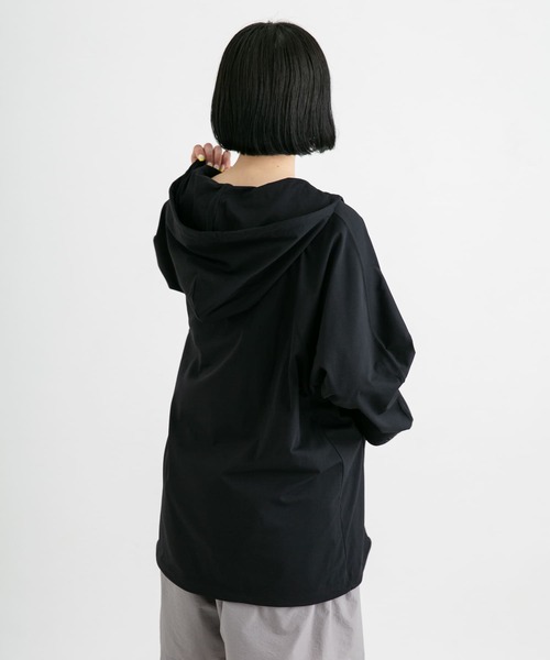 「EKAL」 プルオーバーパーカー ONE ブラック レディース_画像9