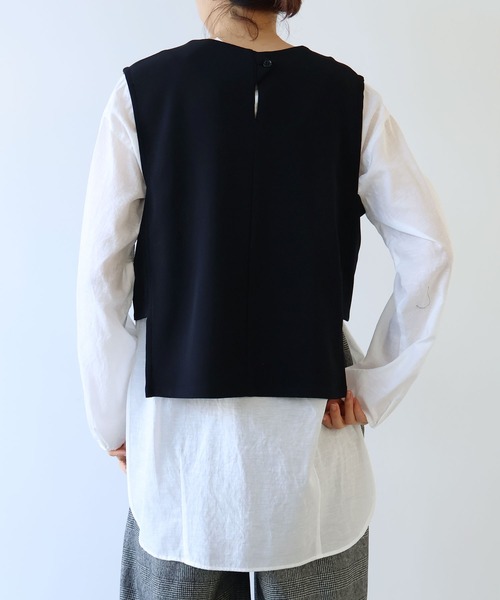 yuni ベスト ジレ レーヨンウール ベスト レディース : ZOZOTOWN Yahoo