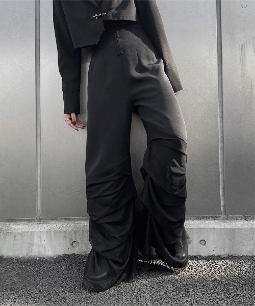 LVEU.（ラブユ） ワイドパンツ パンツ 「LVEU.」ハイウエストチュール