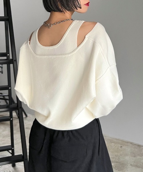 「PAGEBOY」 長袖ニット FREE ブルー レディース_画像2