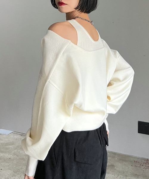 「PAGEBOY」 長袖ニット FREE ブルー レディース_画像3