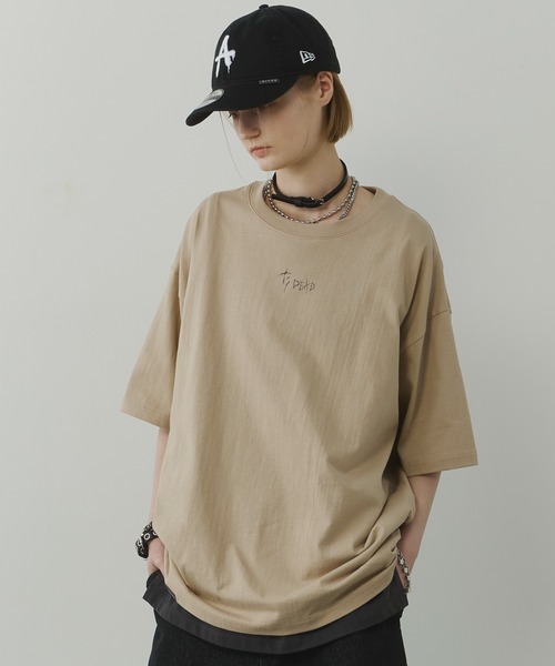 「AIVER」 半袖Tシャツ LARGE ブラック メンズ_画像2