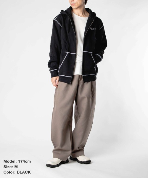 HUF（ハフ） パーカー HUF STRETCH F/Z HOODIE ストレッチフルジップ