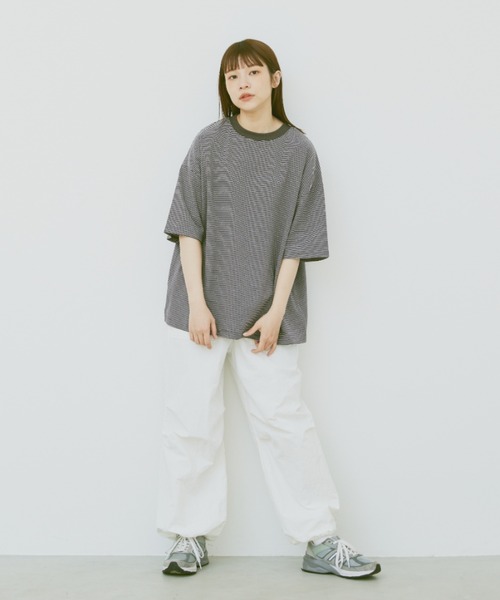 「flaner」 半袖Tシャツ MEDIUM ホワイト レディース_画像2